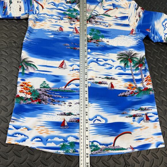 Design in Italy, Hawaiian Style Men's Shirt, Multi Color Size Small Dry Clean - Picture 4 of 8